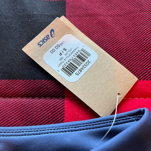 ASICS blue/grey small leggings with pockets - Picture 3 of 3